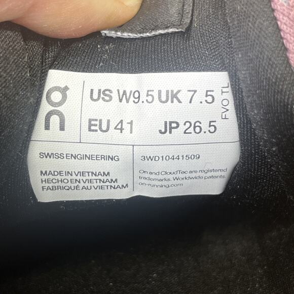 On Cloudsurfer Black Cobalt Running Trail Shoes Sneakers Women's Size 9.5 - Picture 3 of 12